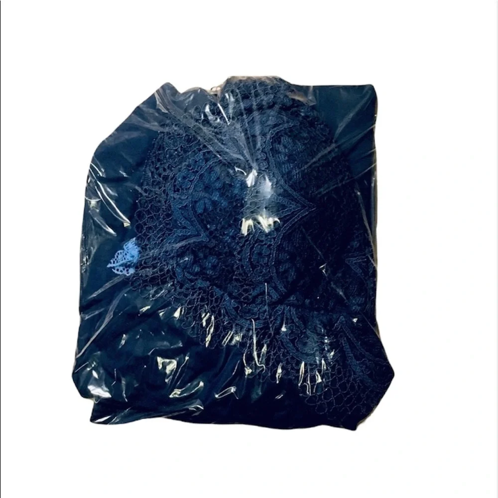 NWT Victoria’s Secret: Rare 🔥 Size Large Dark Blue Lacey Slip